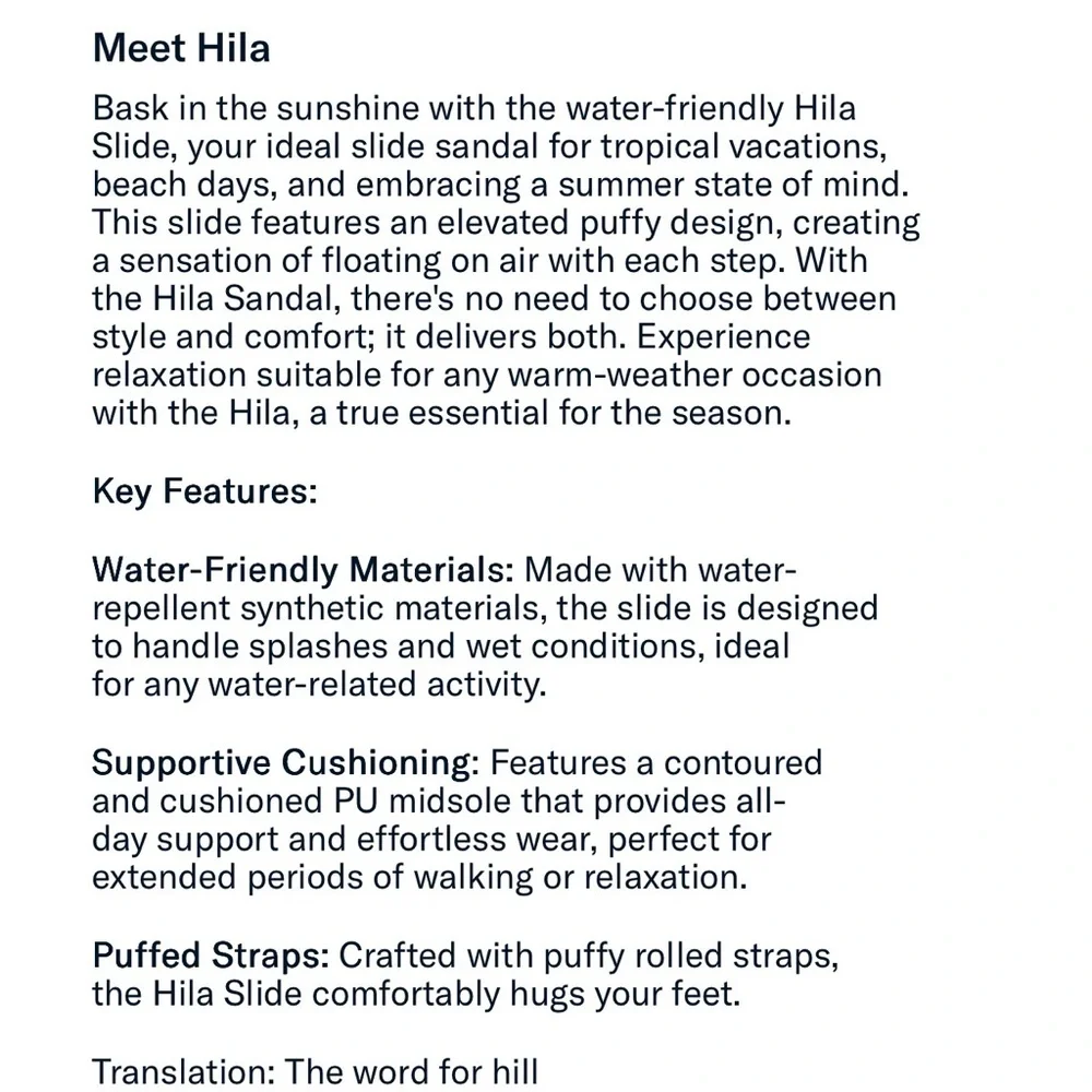 OluKai Hila Puffy Slide Sandal Col: cloud Womens 8 $85 - Picture 8 of 8